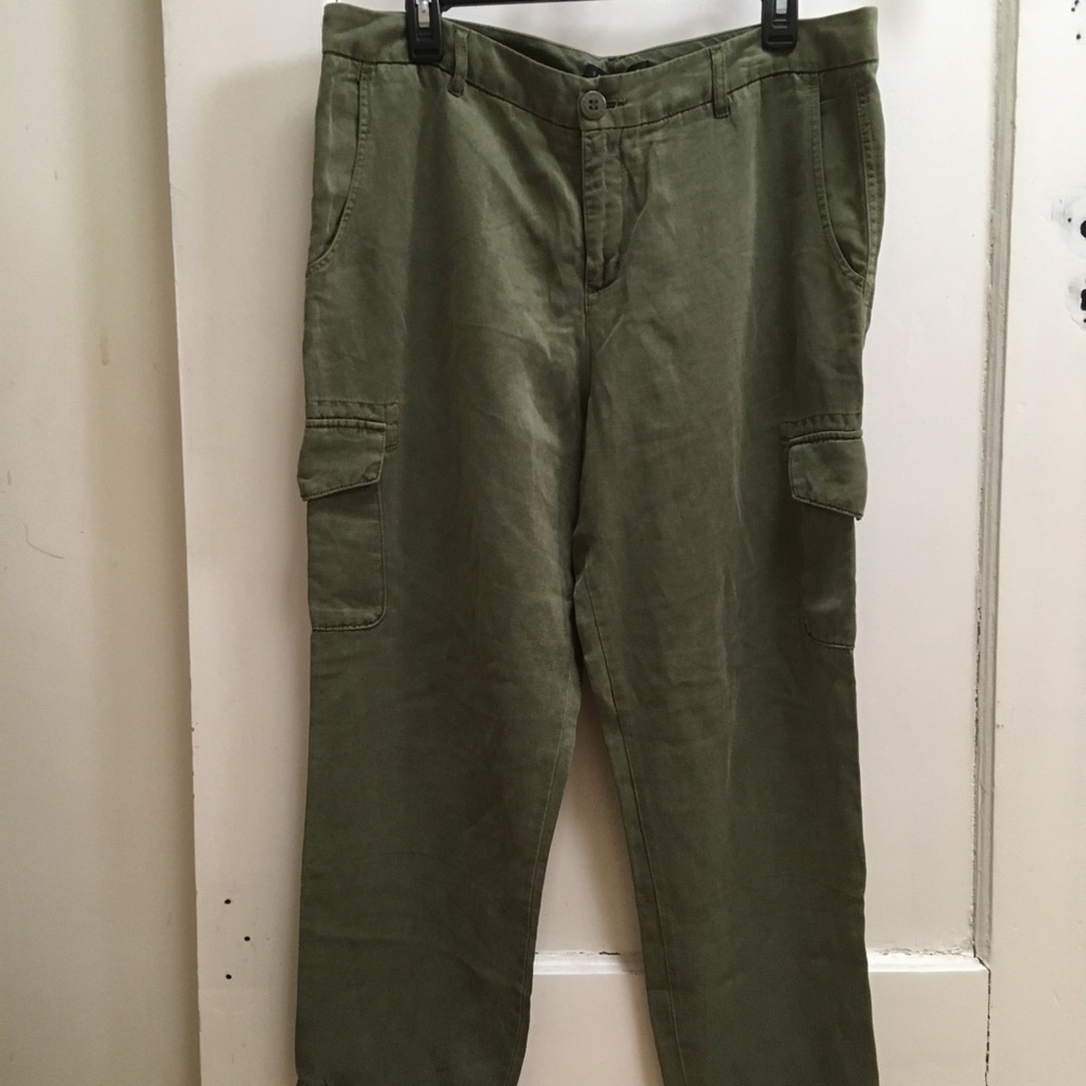 NWT Anthropologie Sanctuary Olive Cargo Crop Pants